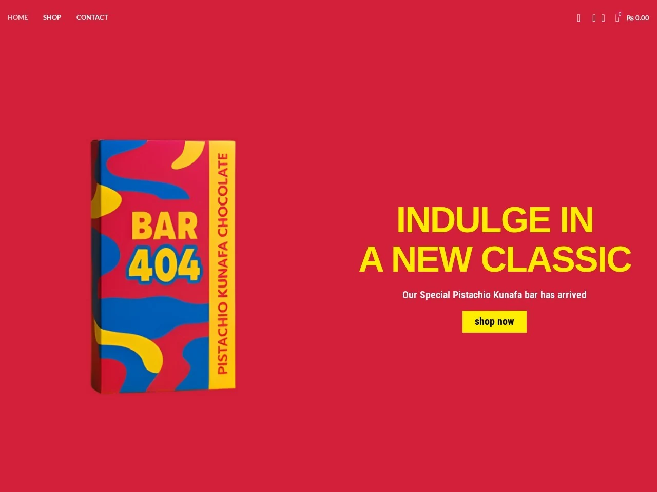 BAR404 live website homepage